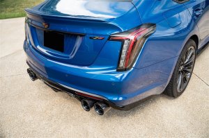 Cadillac CT5-V Blackwing Performance Exhaust - Rear - CORSA Performance - Axle-Back, Dual Rear Exit, Twin 4.5in Carbon Fiber Tip, Active Exhaust - Black - `22-`25
